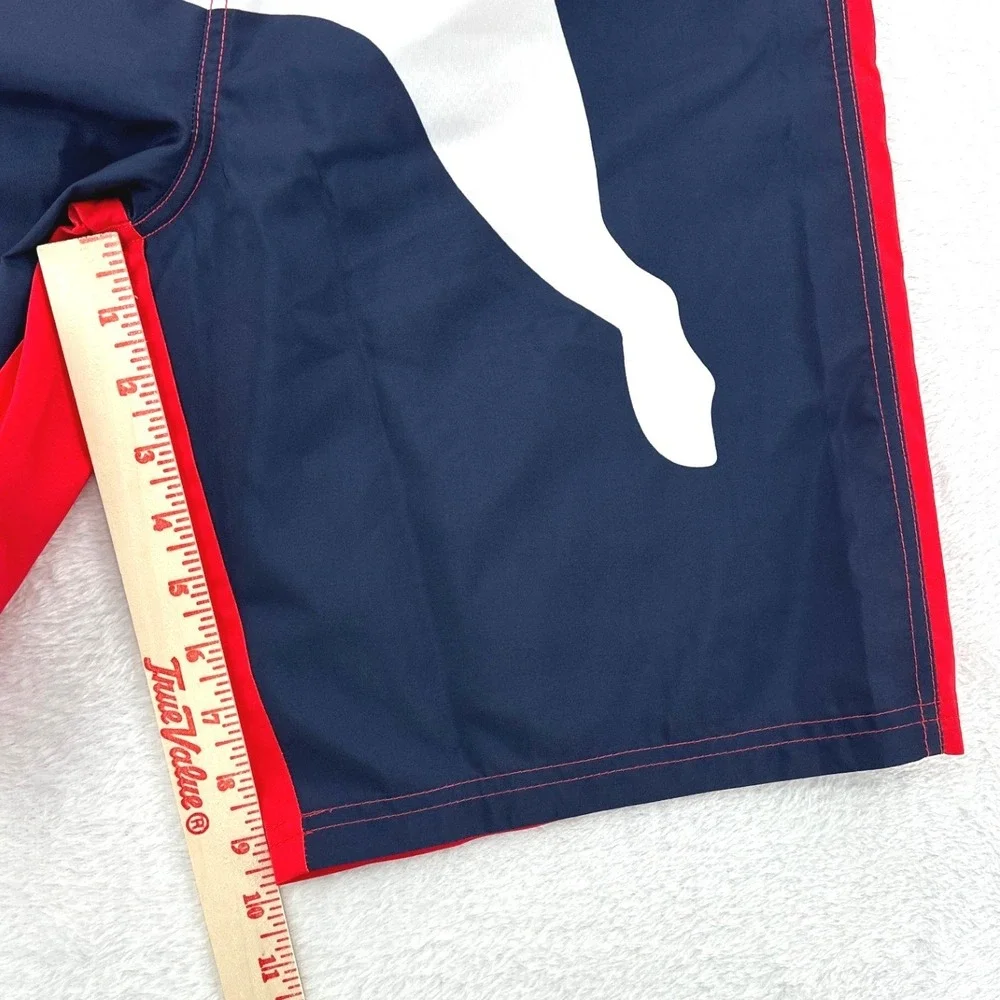 Puma Big Cat Swim Trunks Youth XL Red White Blue Mesh Lined Board Shorts NWT $38
